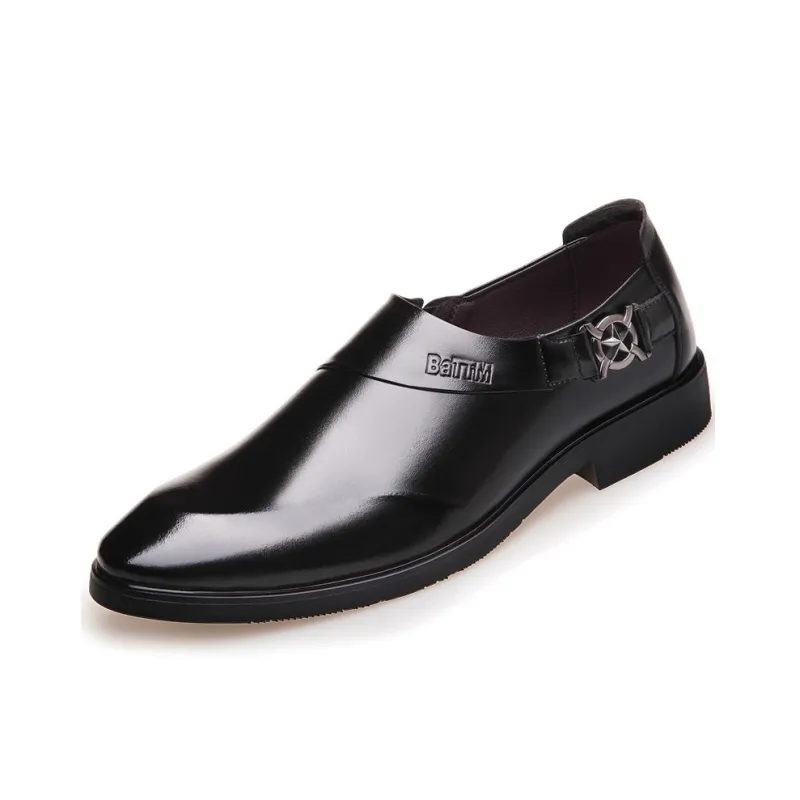 Batotem Dress Shoes Men Low Top Black/Brown-0