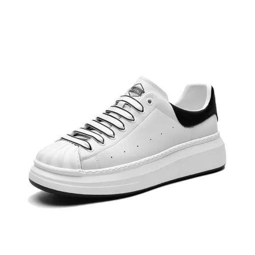 HLA Skateboard Shoes Men Low-Top White