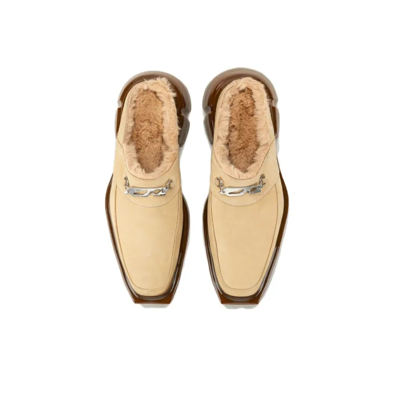 Both Closed Toe Slippers Women's Dark Brown-2