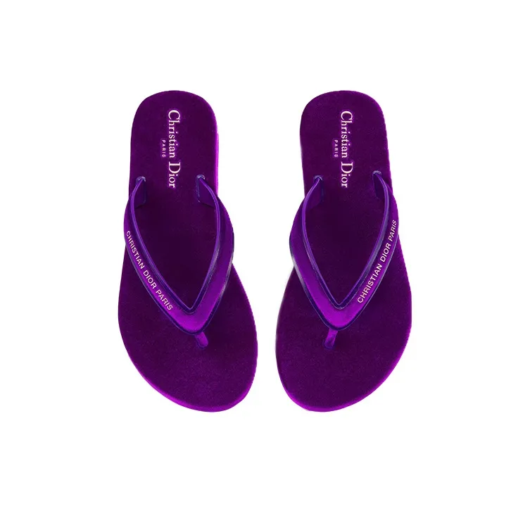 DIOR Diorsea Stylish Sandals Women's Purple-2