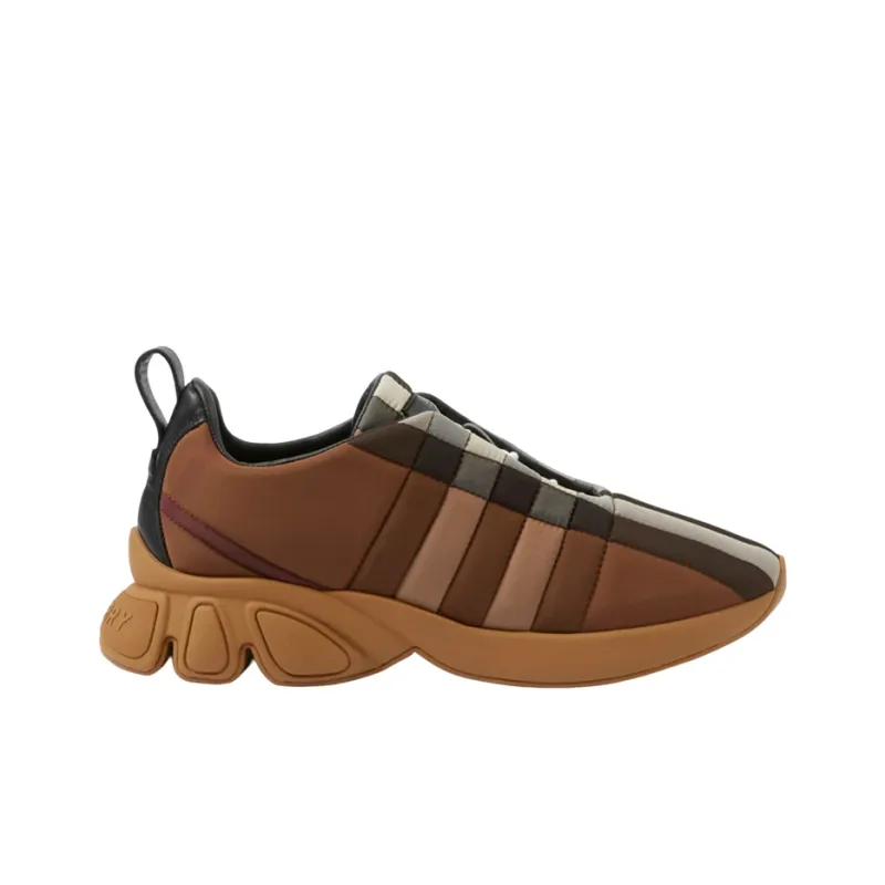 Burberry Low Top Sports Casual Shoes Men's Dark Brown-1