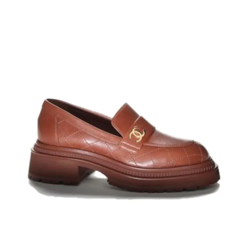 CHANEL Loafers Women's Light Brown-1