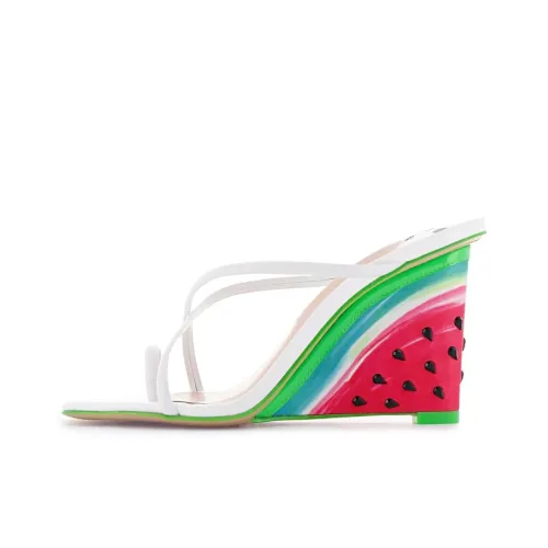 Sophia Webster Watermelon-print Wedge Sandals