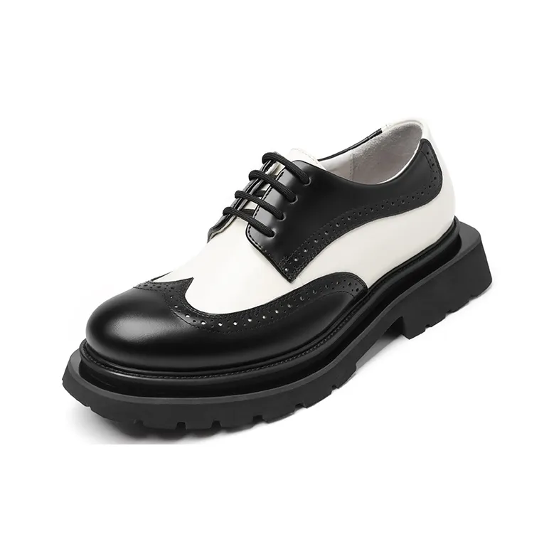 TUATARA Platform Shoes Men's Black White-2