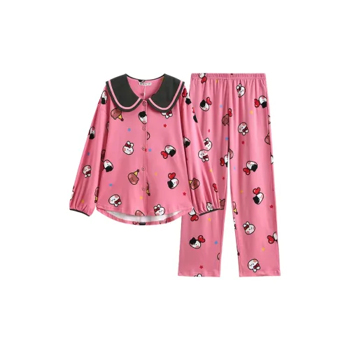 FENTENG x LINE FRIENDS Pajama Set Women's Dark Pink