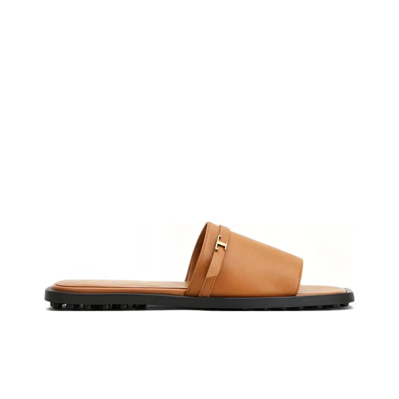 TOD'S Slide Slippers Women's Brown-1