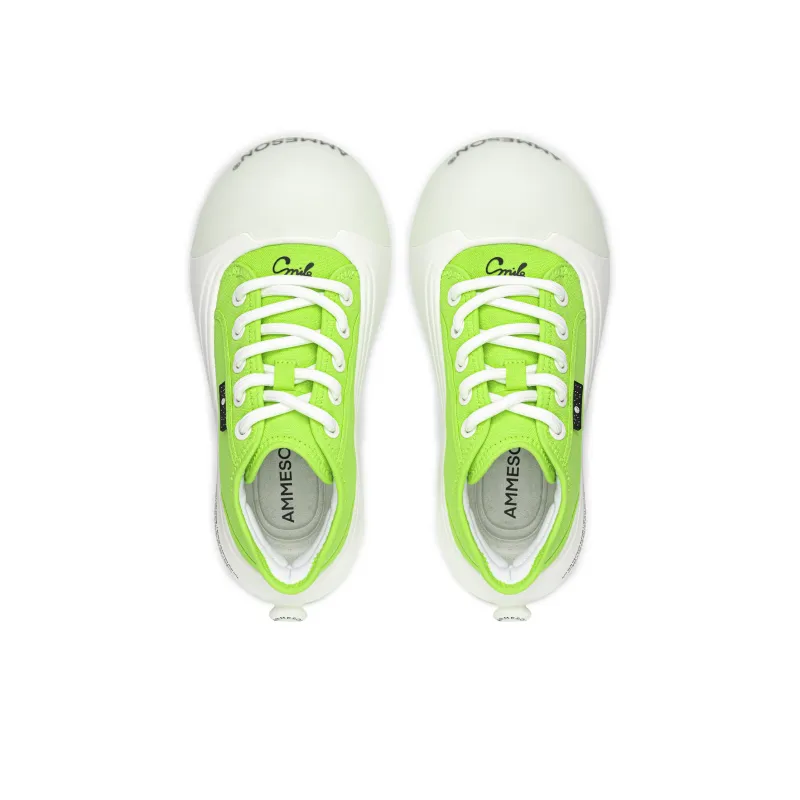 AMMESON Anti Slip Wear Resistant Low Top Skateboard Shoes Women's Green-4