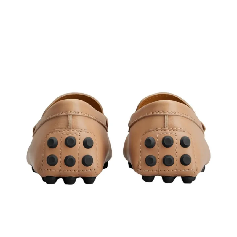 TOD'S Moccasins Logo Embossed Loafers Women's-3