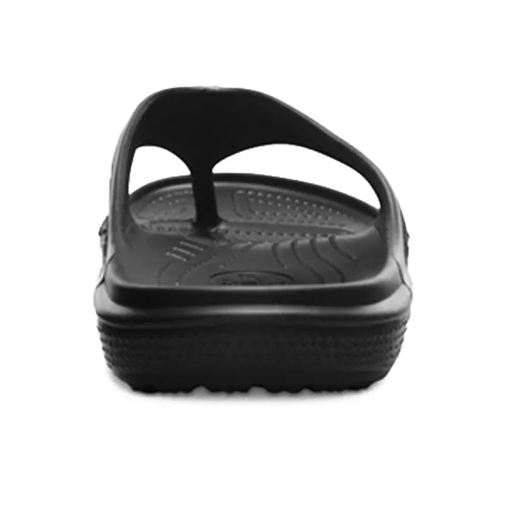 Crocs Baya Flat Flip Flops Black-3
