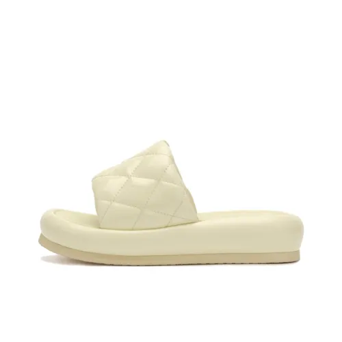 SMFK Slide Slippers Women's Cream