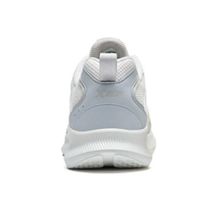 XTEP Cushioned Anti Slip And Wear Resistant Lightweight Low Top Running Shoes Men's White Gray-3