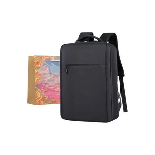BRINCH Oxford Backpack Men's Black/Dark Gray/Light Gray