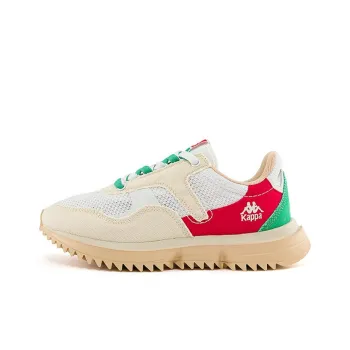 Kappa Cushioning, Slip Resistant, And Abrasion Resistant Low Top Running Shoes Unisex White