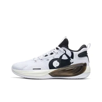 XTEP Anti Slip Wear Resistant Low Top Basketball Shoes Men's White Black
