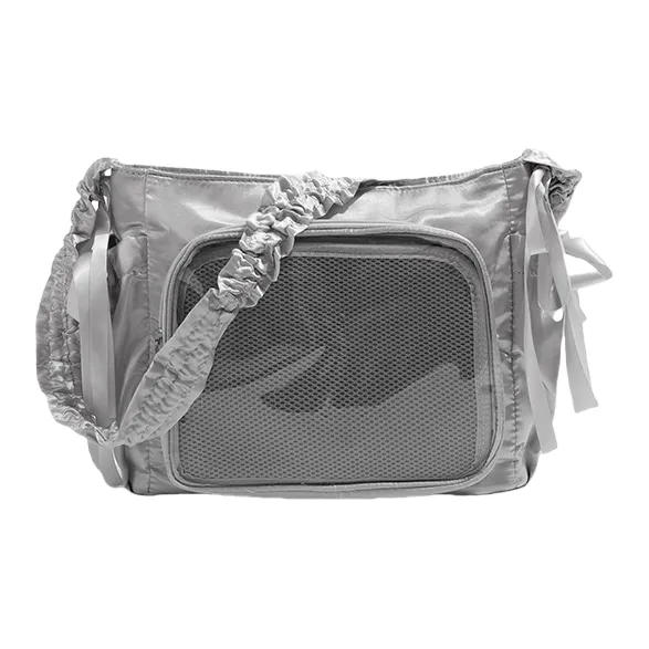 HACIN PU Shoulder Bag Women's Silver-3