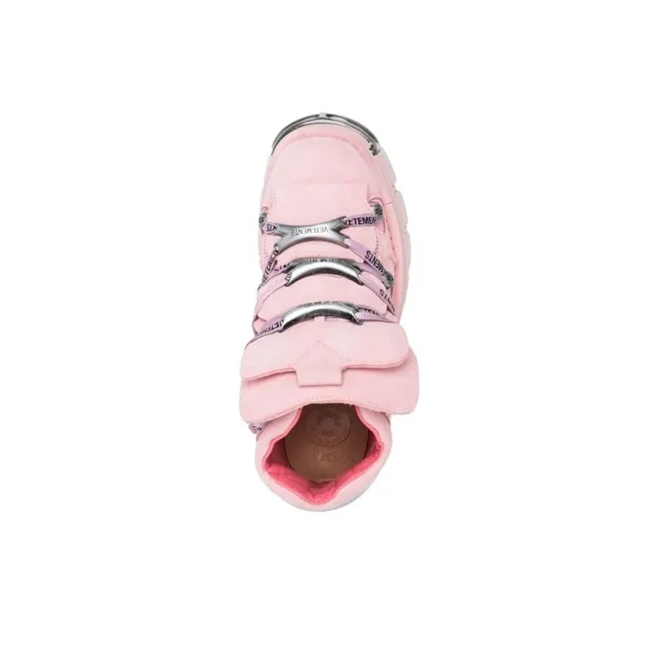NEW ROCK x Vetements Mid-Top Platform Shoes Women's Pink-3