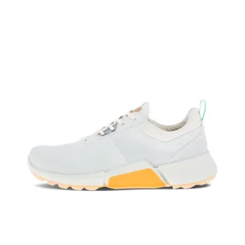 Ecco W GOLF BIOM H4 Low Top Sports Casual Shoes Women's White/Eggshell Blue