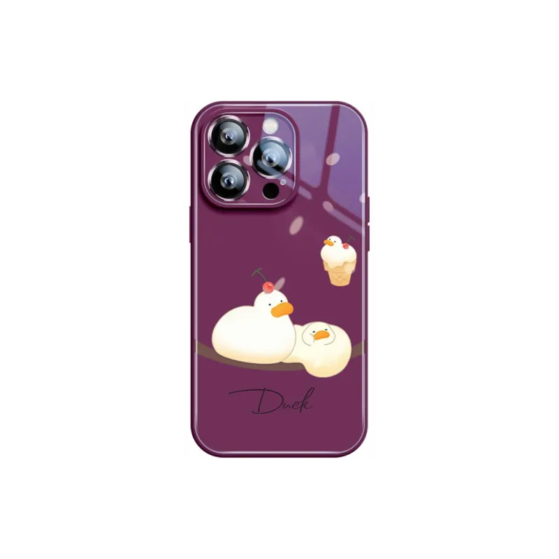 Sen Dog Glass Material Creative Individual Trendy Brand Phone Cases Suitable For Apple 15Promax/Pro/Plus/14/13/12-18