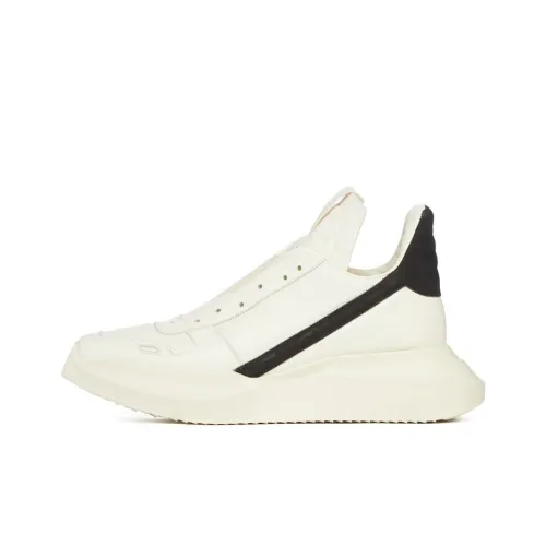 RICK OWENS Casual Shoes Men Mid-Top White/Black