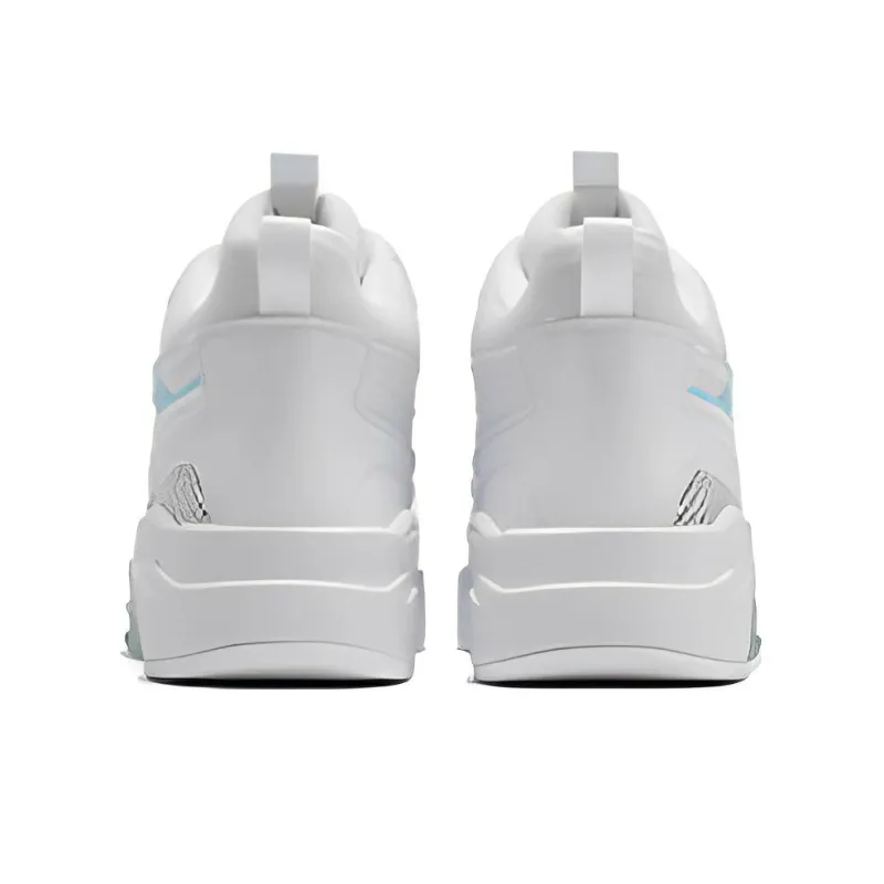361° Thermal Slip Resistant And Abrasion Resistant High Top Winter Padded Skateboard Shoes White Blue-2