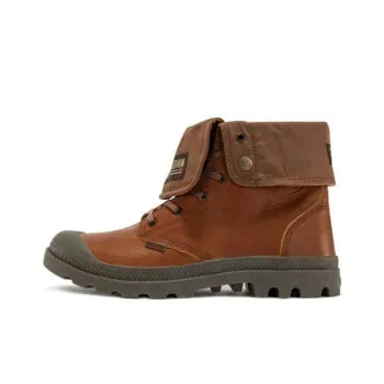 Palladium Baggy Lth Ess Ankle Length Martin Boot Unisex Brown