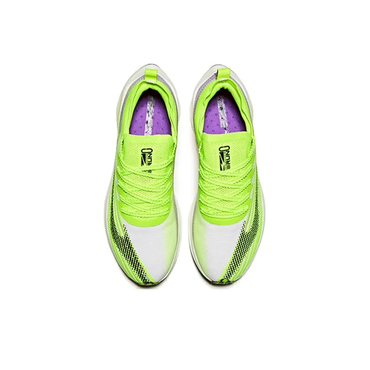 Erke Cushioning Anti Slip And Wear Resistant Rebound Low Top Casual Running Shoes Men's Lime Green-2