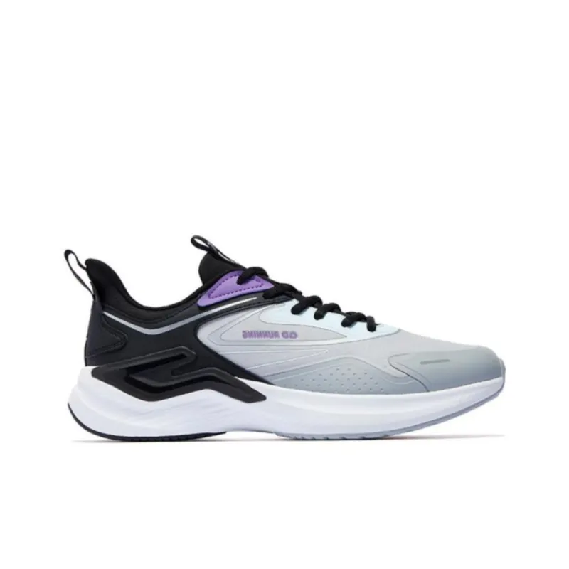 QIAODAN Cushioning Warm Low Top Running Shoes Men's Mist Gray-1