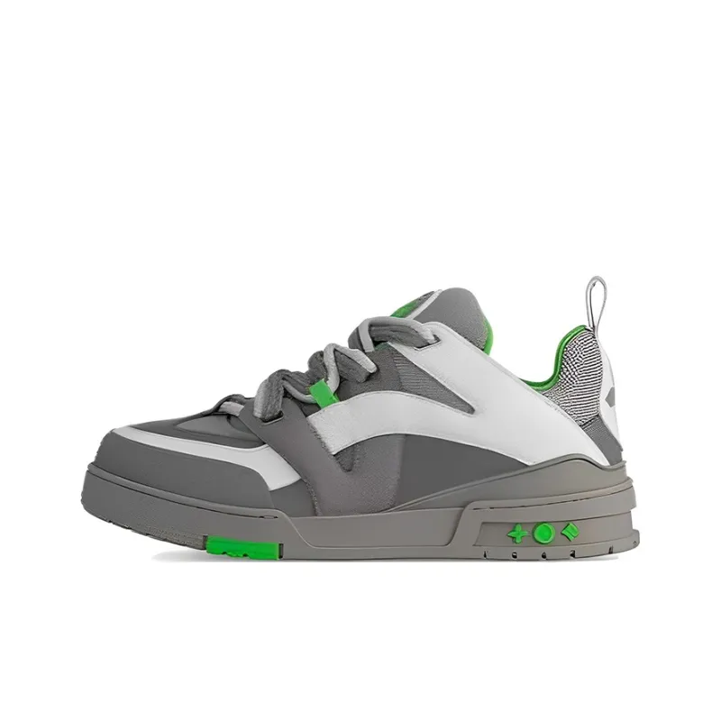 LOUIS VUITTON Lv Skate Sneaker Grey Green-0