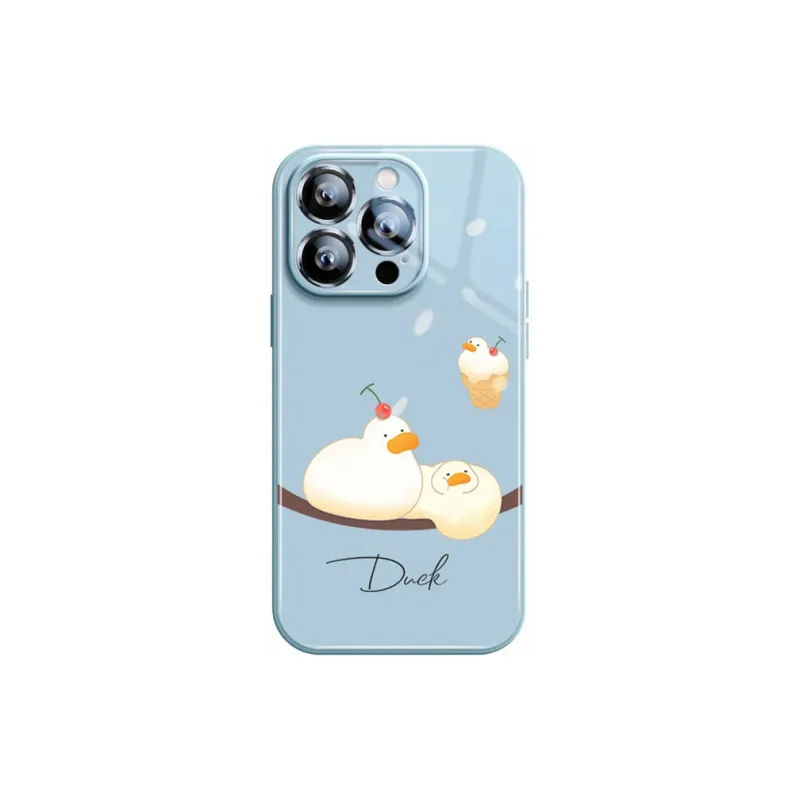 Sen Dog Glass Material Creative Individual Trendy Brand Phone Cases Suitable For Apple 15Promax/Pro/Plus/14/13/12-24