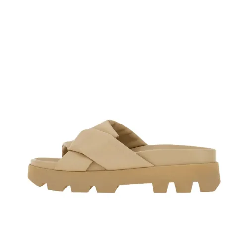 FERRAGAMO Fashion Slippers Women's Light Brown