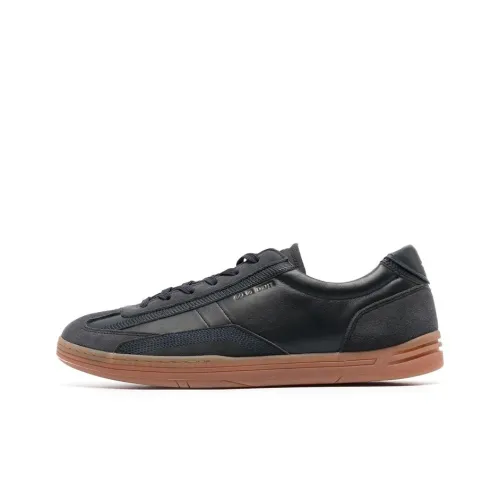 STONE ISLAND Skateboard Shoes Men Low-Top Black