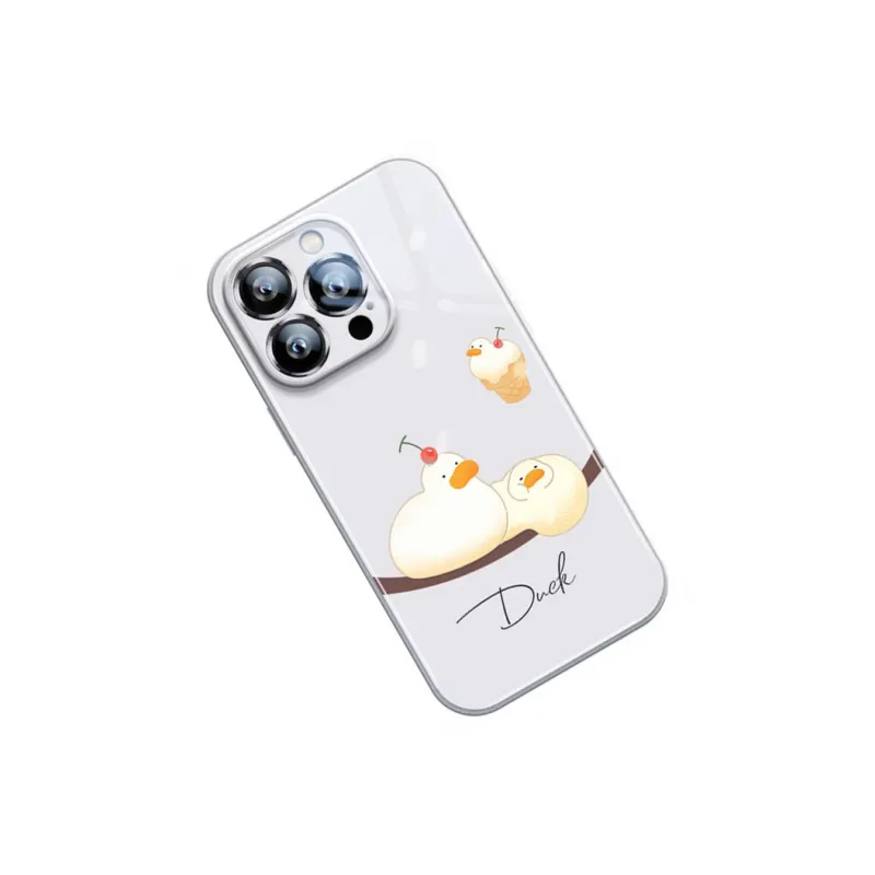 Sen Dog Glass Material Creative Individual Trendy Brand Phone Cases Suitable For Apple 15Promax/Pro/Plus/14/13/12-5
