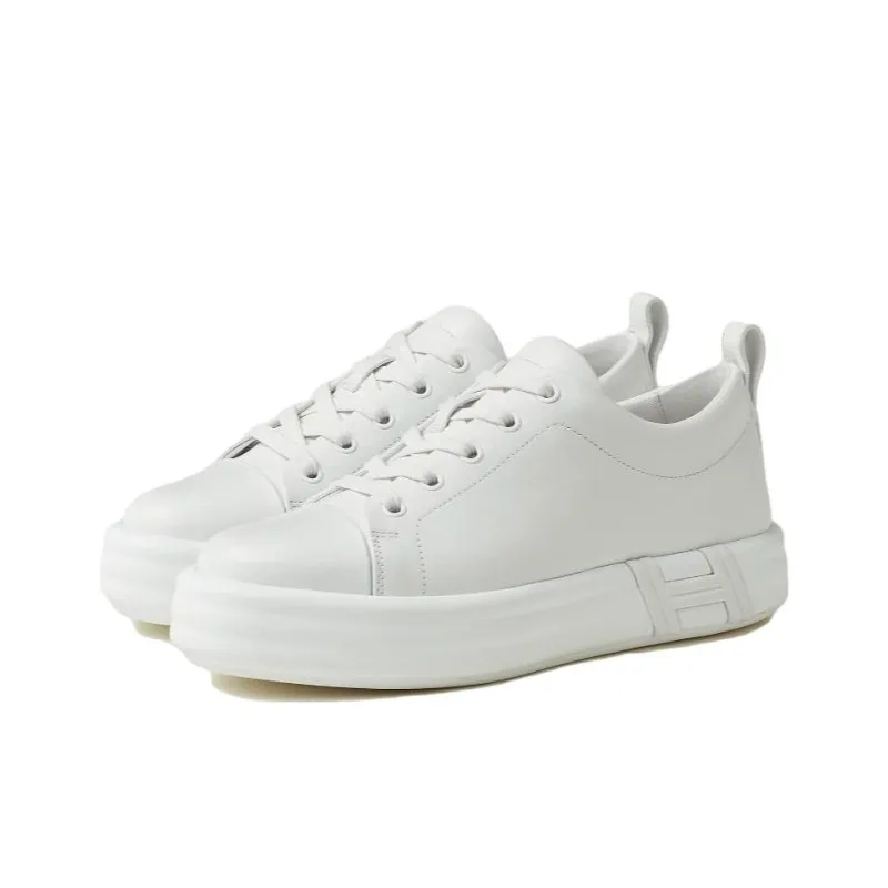 HERMES Happy Low Top Skateboard Shoes Women's White-2