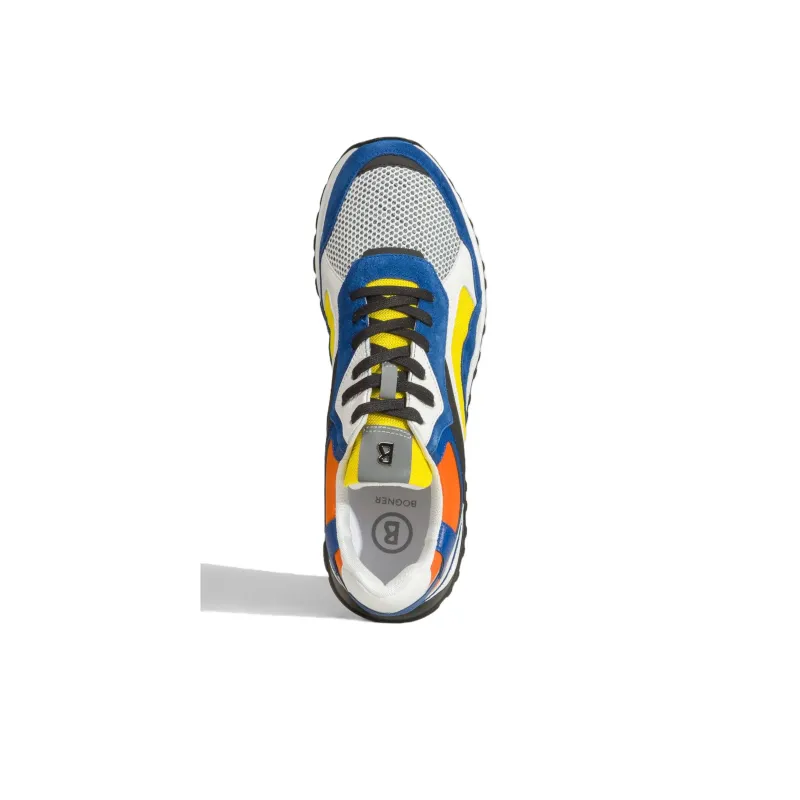 BOGNER Low Top Sports Casual Shoes Men's Blue Yellow Orange-3