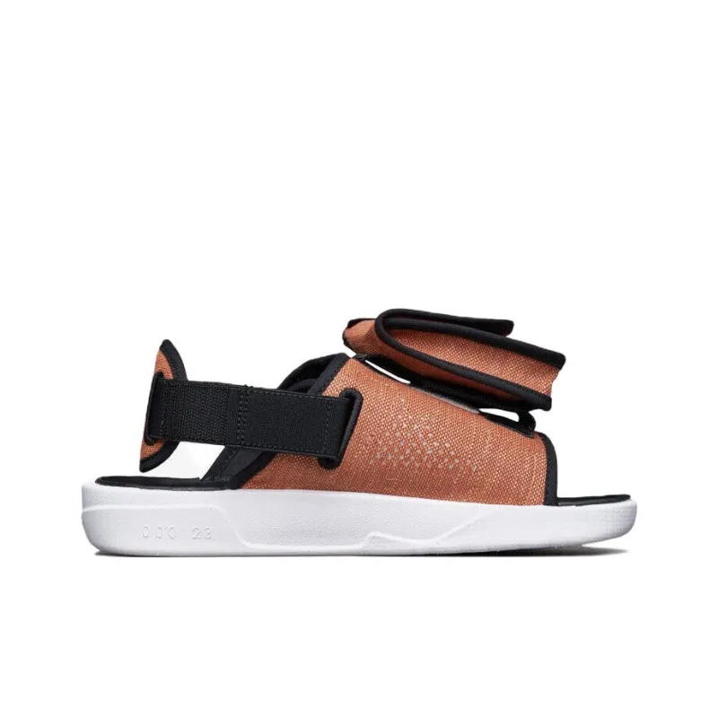 JORDAN Ls Slide Sports Orange Sandals 'Rust Orange Peak White University Red'-1