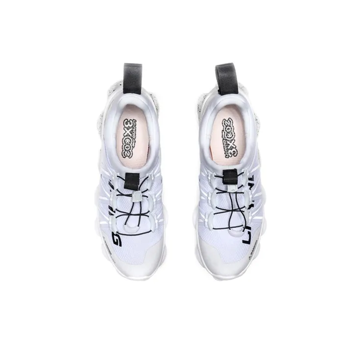 LiNing Cushioned Slip-Resistant Lightweight Low-Top Running Shoes Men's White-3