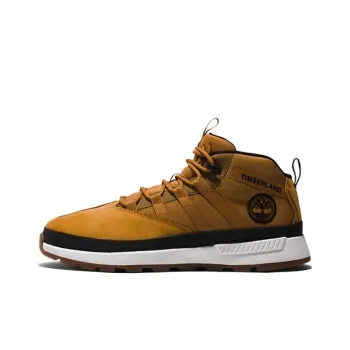 Timberland Euro Trekker Anti-Slip Wear-Resistant Mid-Top Outdoor Shoes Brown White Black