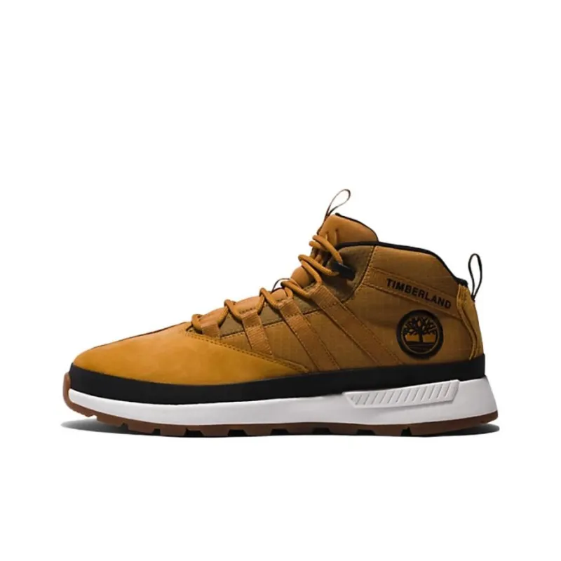 Timberland Euro Trekker Anti-Slip Wear-Resistant Mid-Top Outdoor Shoes Brown White Black-0
