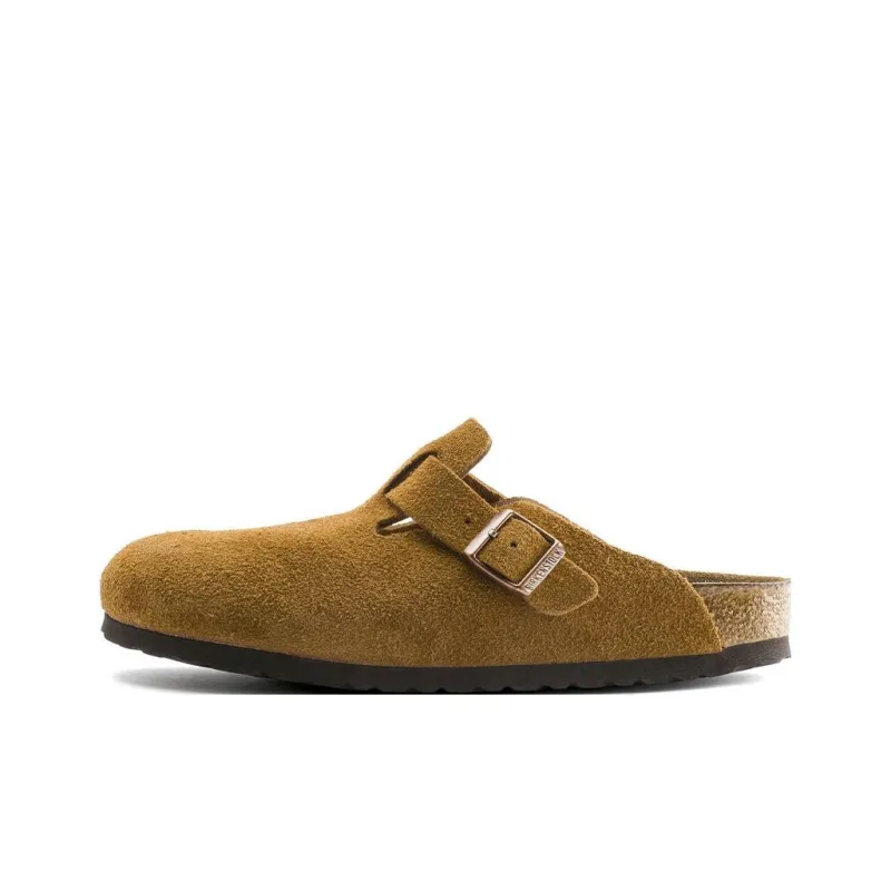 Boston Birkenstock Soft Footbed Suede 'Mink'-0