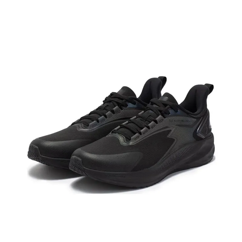 361° Cushioning, Wear Resistant Low Top Running Shoes Men's Black-2