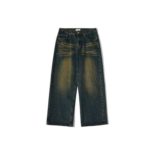 NAICHA STUDIO Jeans Men Vintage Blue