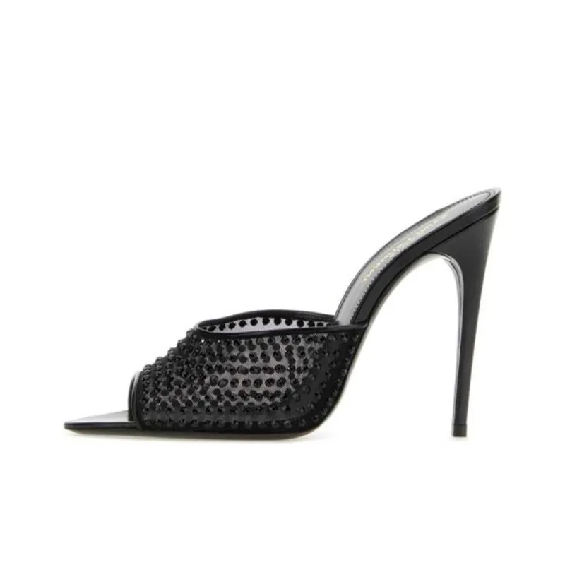 SAINT LAURENT Blonde Pointed Toe Sandals Women's-0