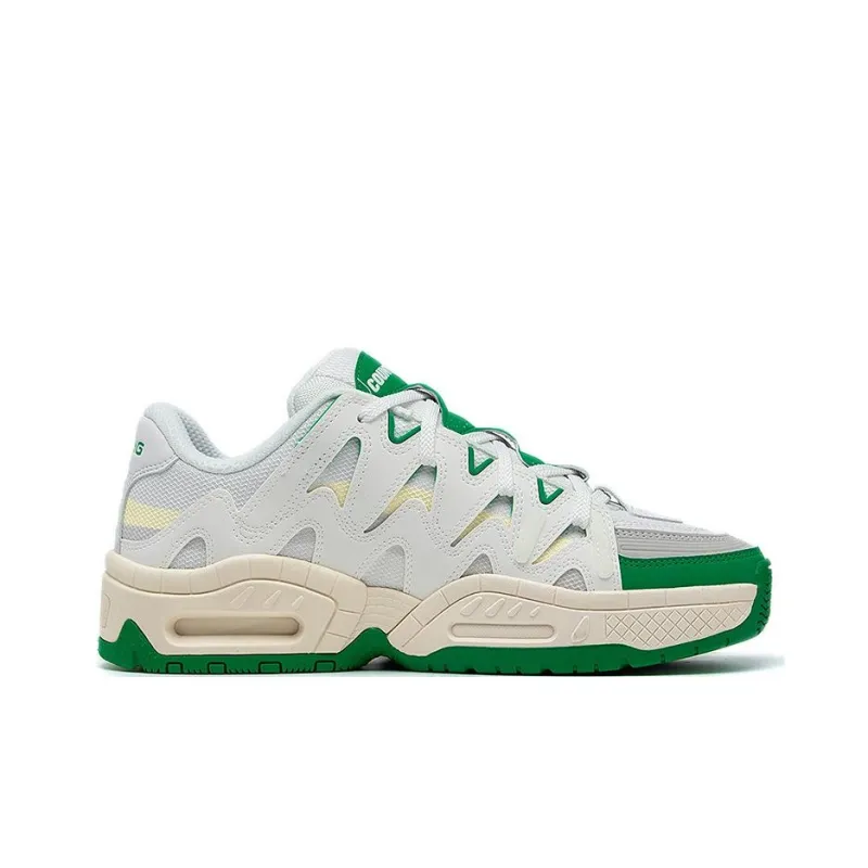 LiNing CF Tracing, Version 2.0 Abrasion Resistant Breathable Low Top Sports Casual Shoes Men's White Green-1