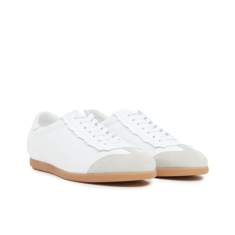 Maison Margiela Panelled Lace Up Sneakers-2