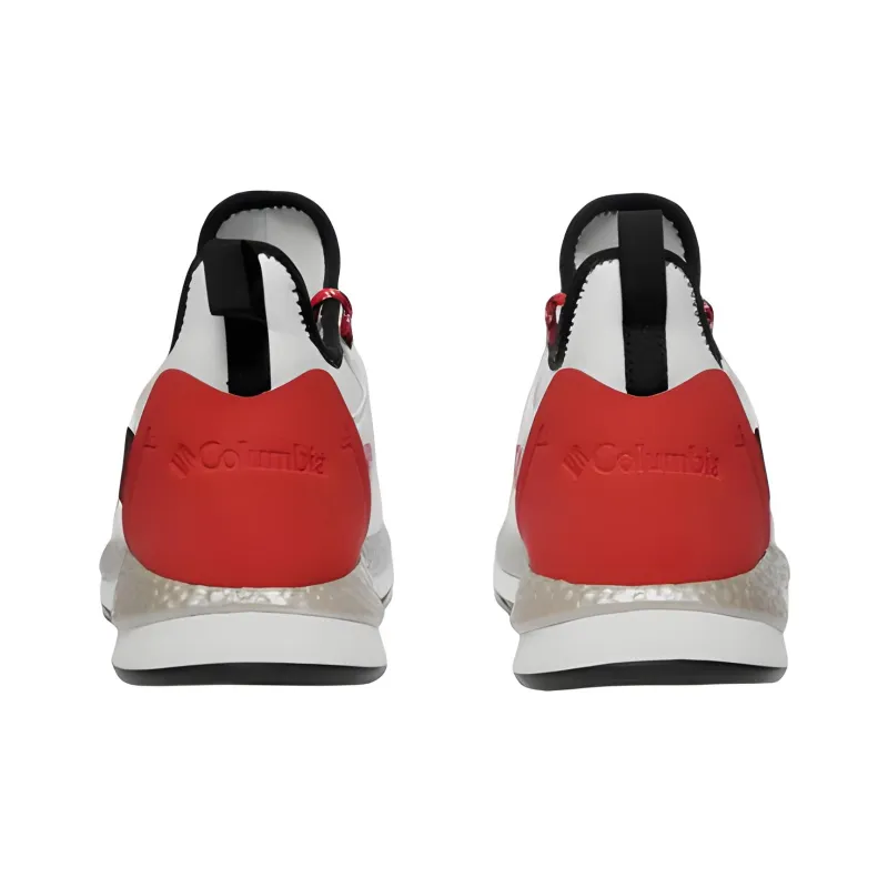 Columbia Slip Resistant, Abrasion Resistant, Waterproof Mid Top Casual Shoes Men's White Red-3