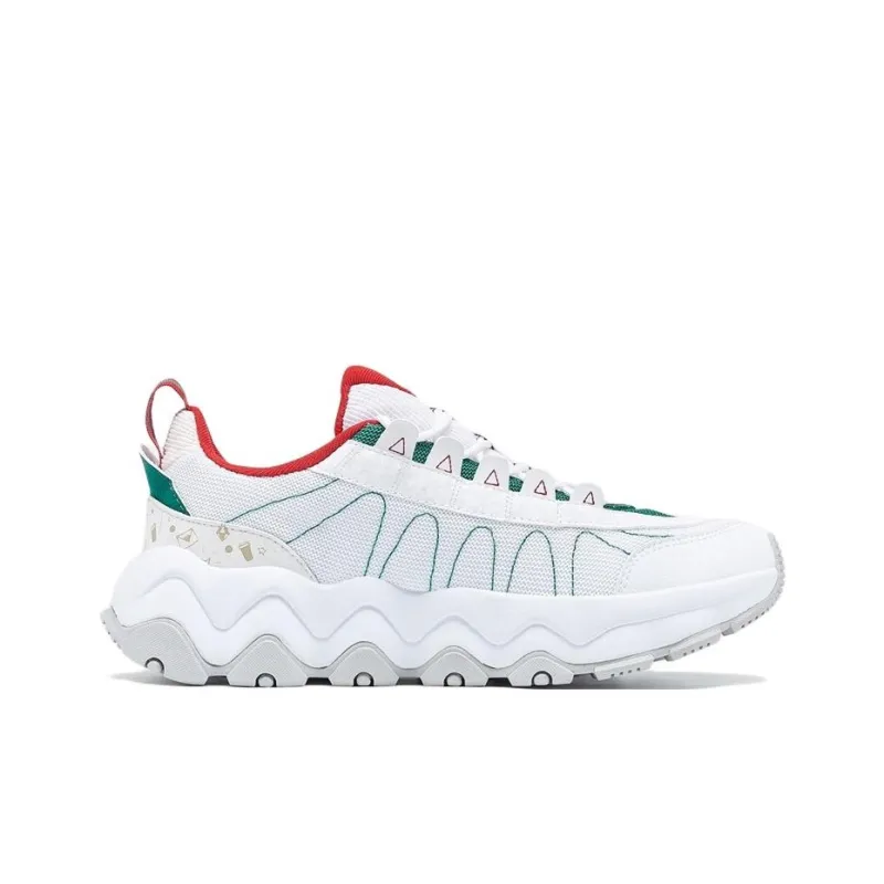 PEAK Fun To Play Leisure Cat Paw Shoes Low Top Outdoor Shoes Men's White Green-1