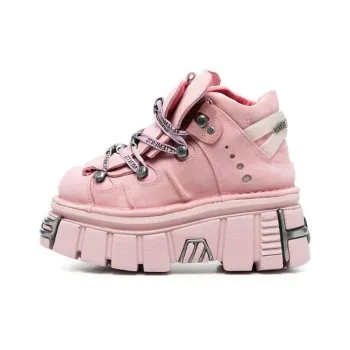 NEW ROCK x Vetements Mid-Top Platform Shoes Women's Pink