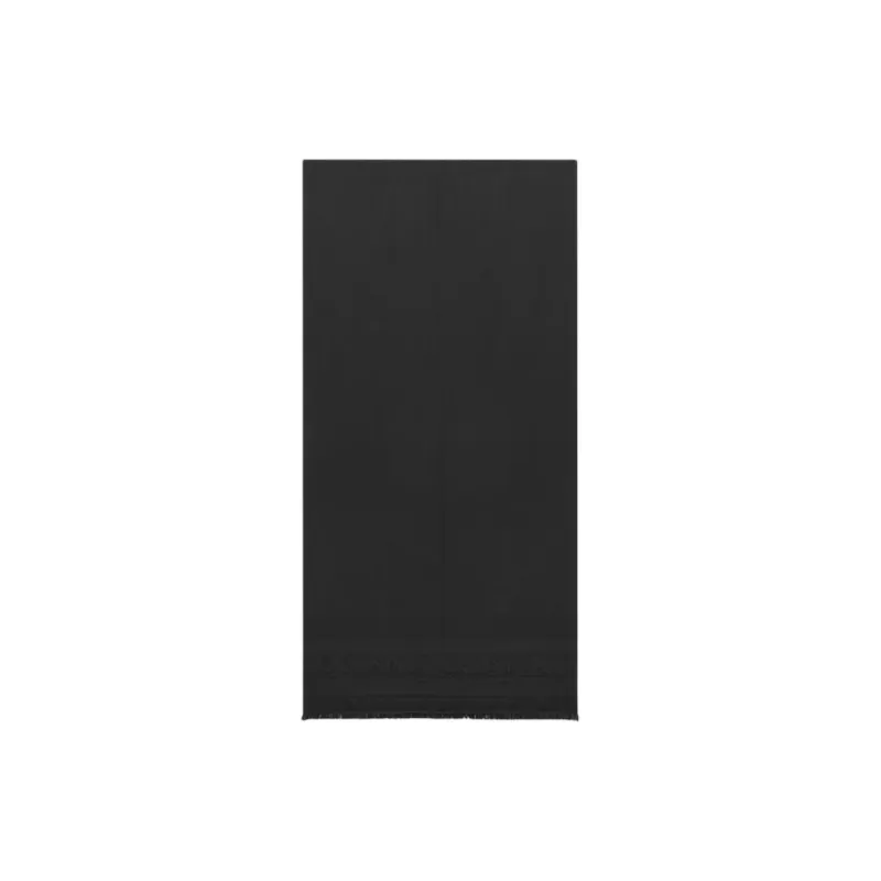 SAINT LAURENT Silk Knit Scarves Women's Black-0