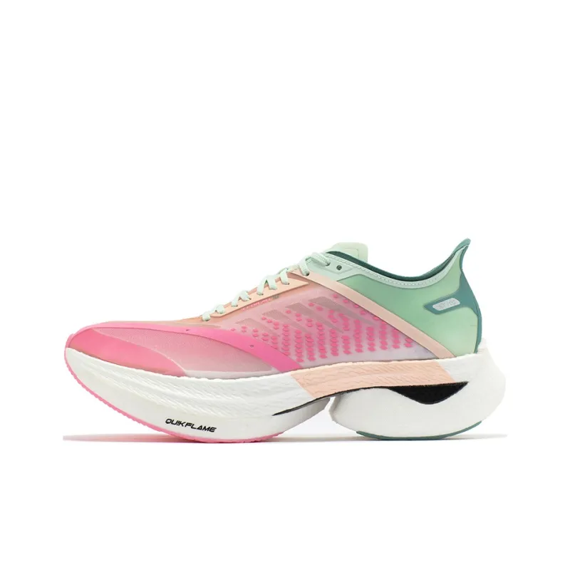 361° Feibiao Low Top Running Shoes Unisex Soft Pink-0
