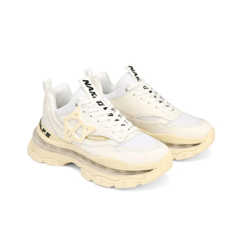 Naked Wolfe Spring Slip Resistant Low Top Sports Casual Shoes Men's Ecru-1